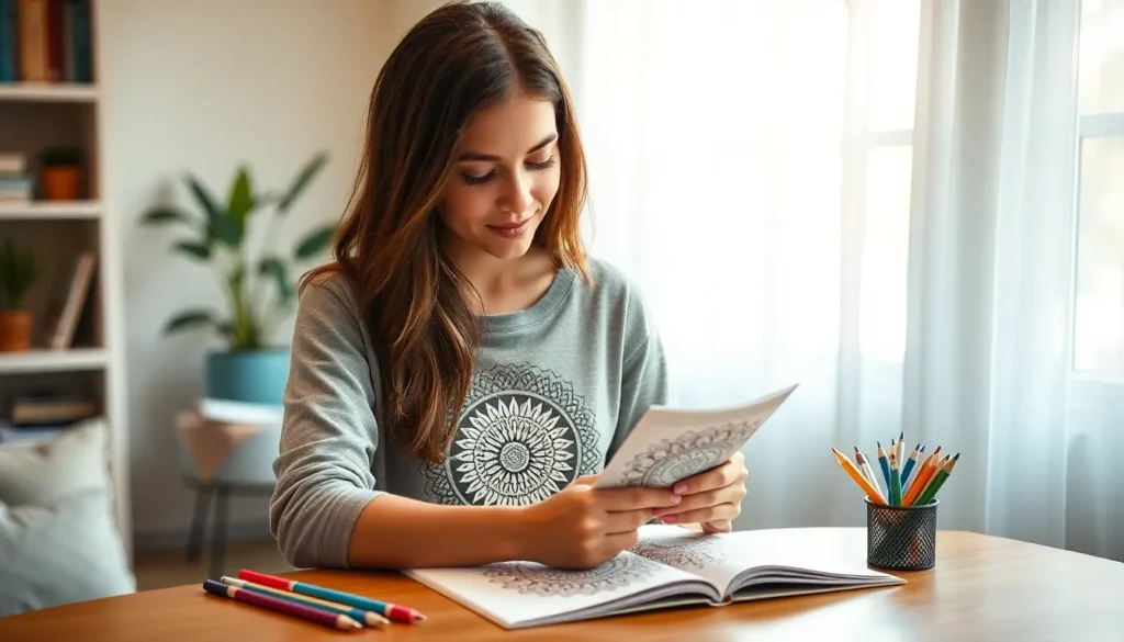 stress relief coloring book